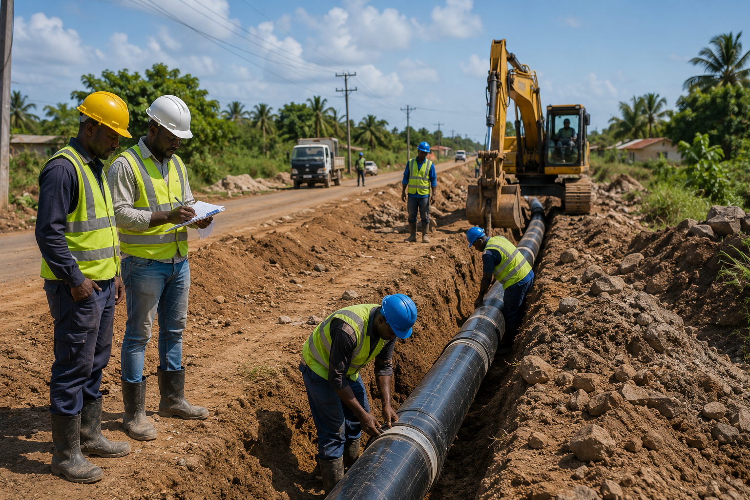 Infrastructure Development - Roads, water and electricity